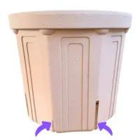 スリット鉢(スリットに矢印)