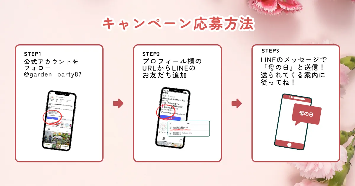 母の日フラワーキャンペーン