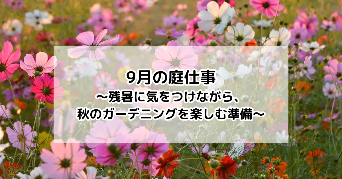 9月の庭仕事