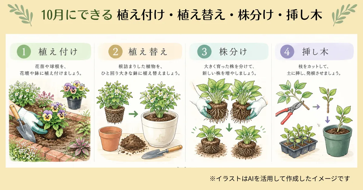 10月の庭仕事～秋のガーデニングを楽しみながら、冬と春の準備を始めよう～